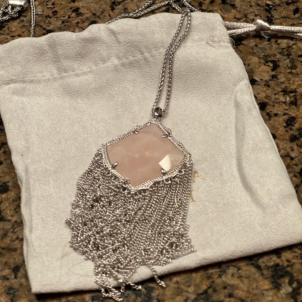 Kendra Scott Kingston Long Pendant Fringe Necklace